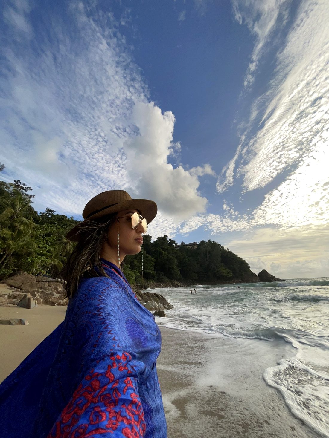 Sarah on the beach in Bali