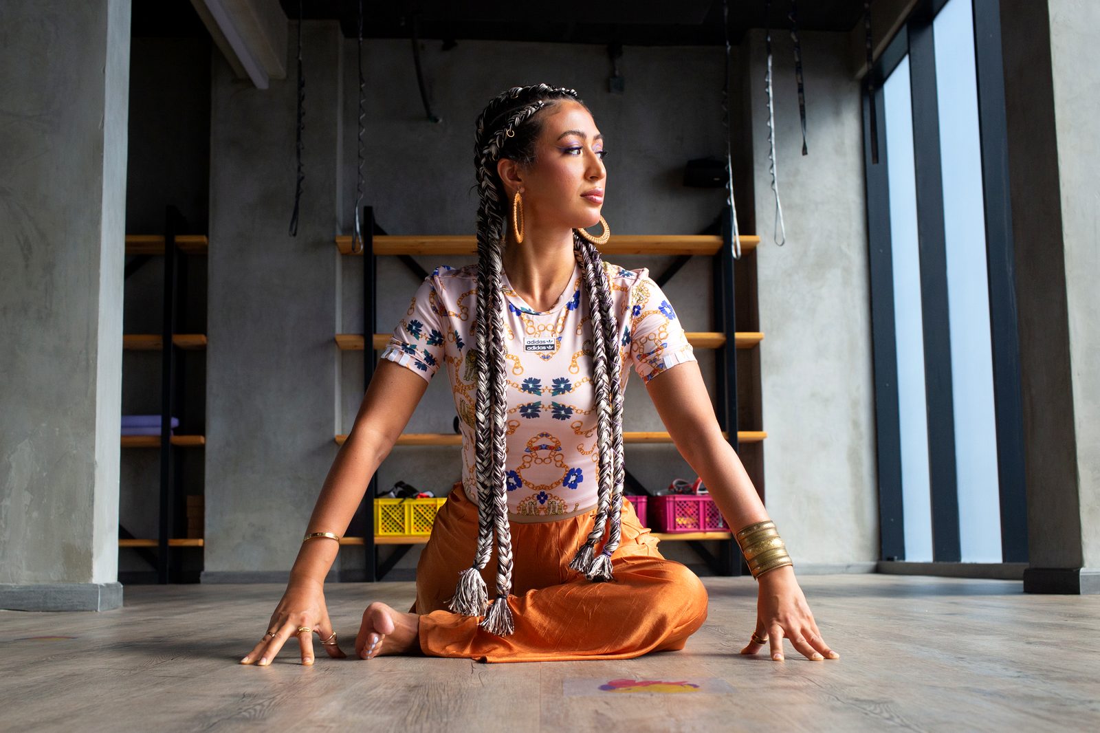 Sarah Alturk practicing yoga
